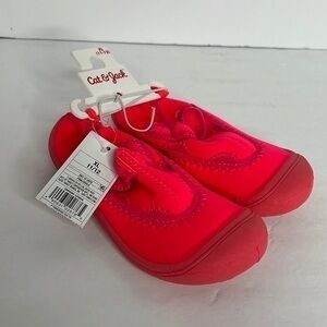 BUNDLE 5 $5 ITEM FOR $25🌹CAT & JACK GIRLS HOT PINK WATER SHOES SIZE XL 11/12